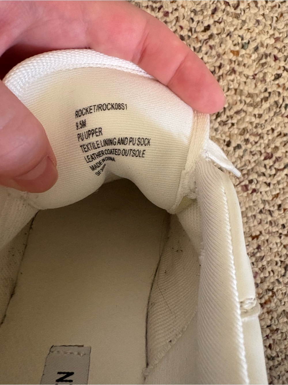 Steve Madden White Leather Lace-Up Sneakers - Picture 5 of 5